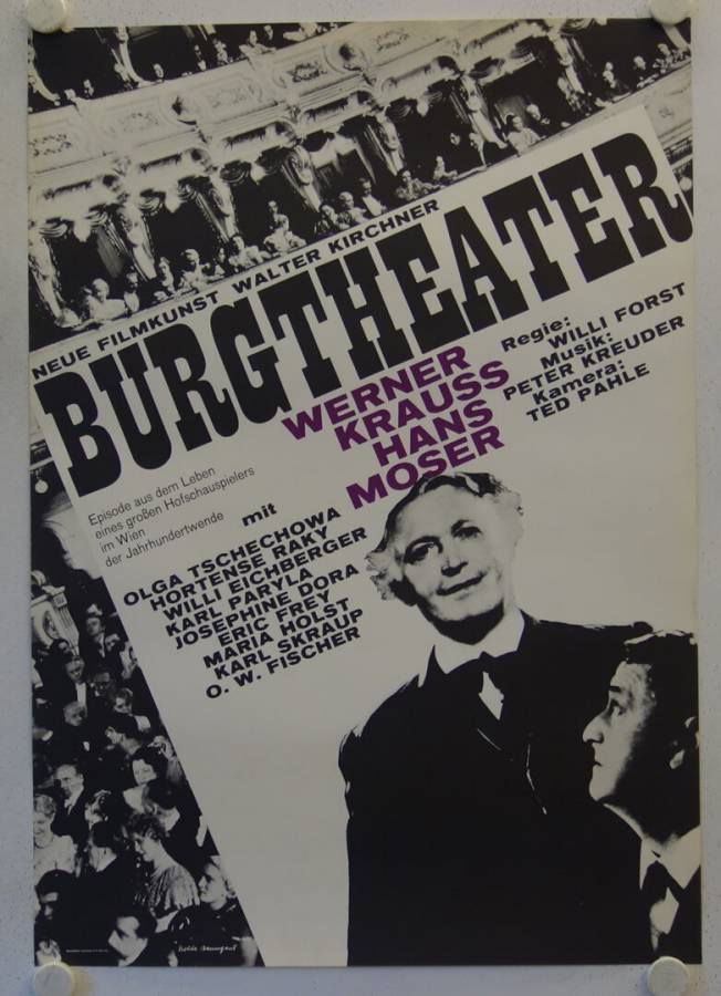 Burgtheater originales deutsches Filmplakat (R60s)